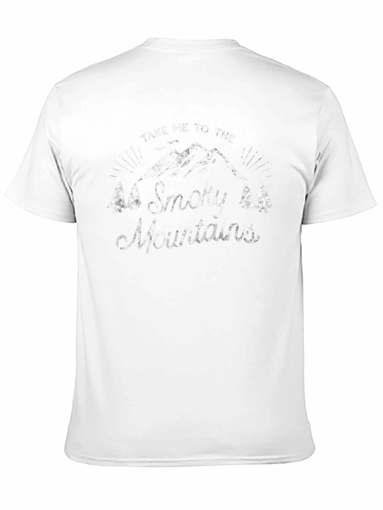 Smoky Mountains Graphic Tee - Black Cotton T-Shirt