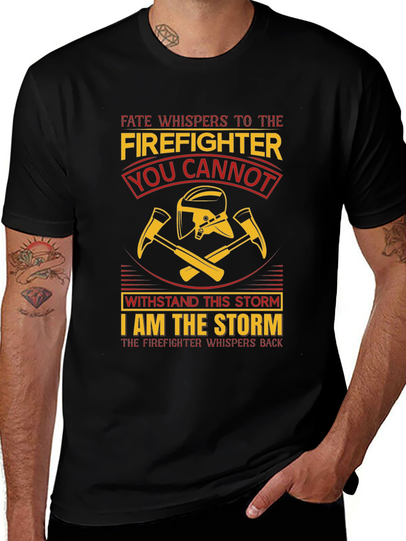 Firefighter Storm T-Shirt - Courage & Resilience