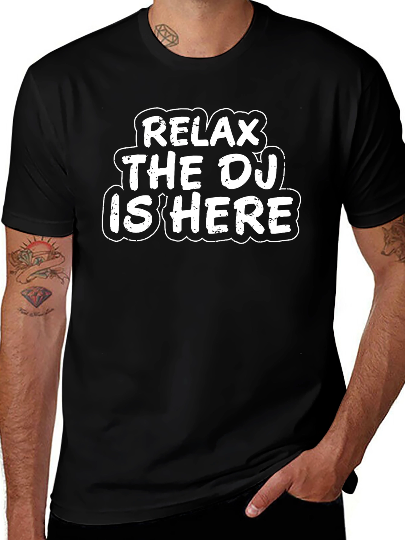 Relax The DJ Is Here Graphic Tee