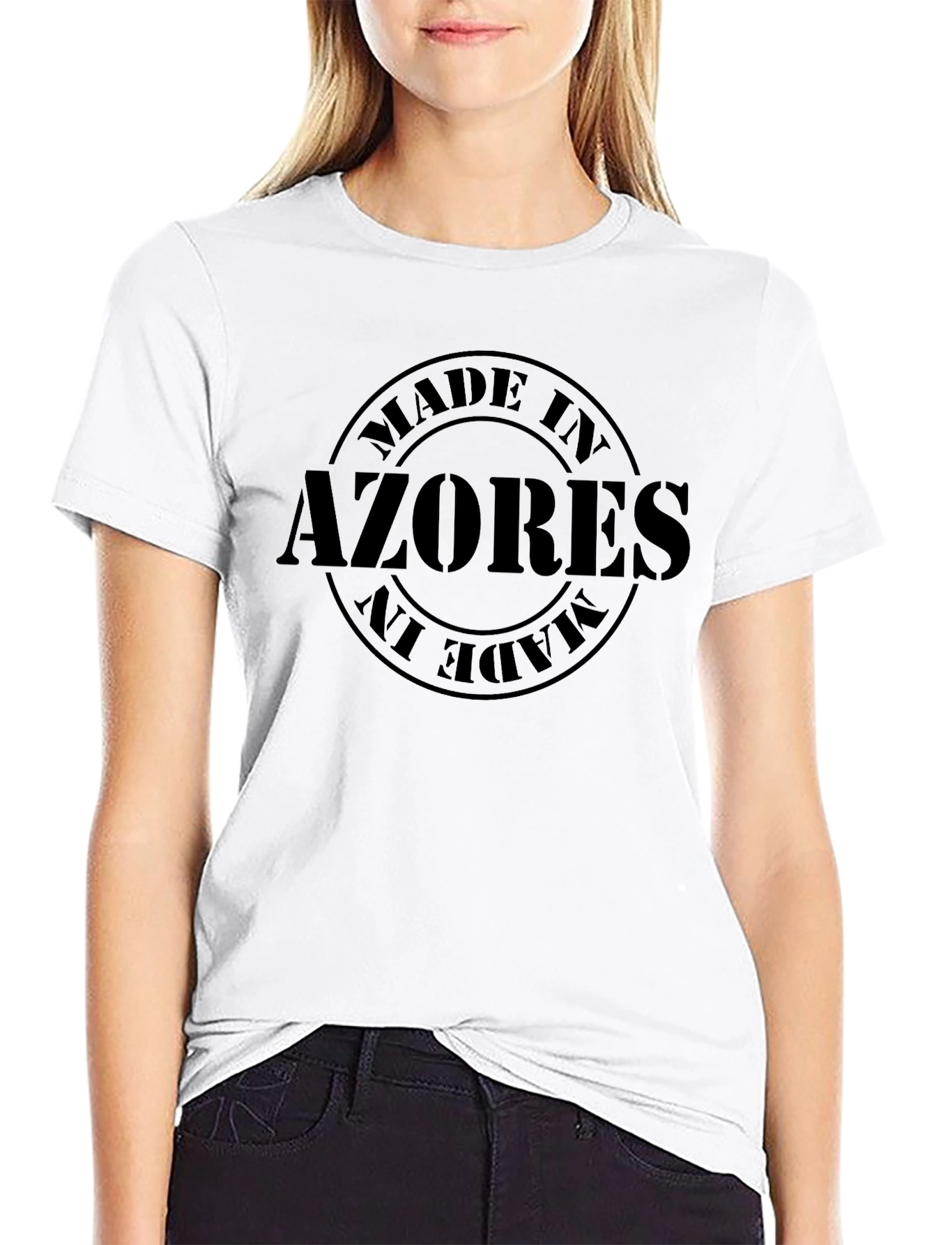 Made in Azores T-Shirt - Black Casual Tee