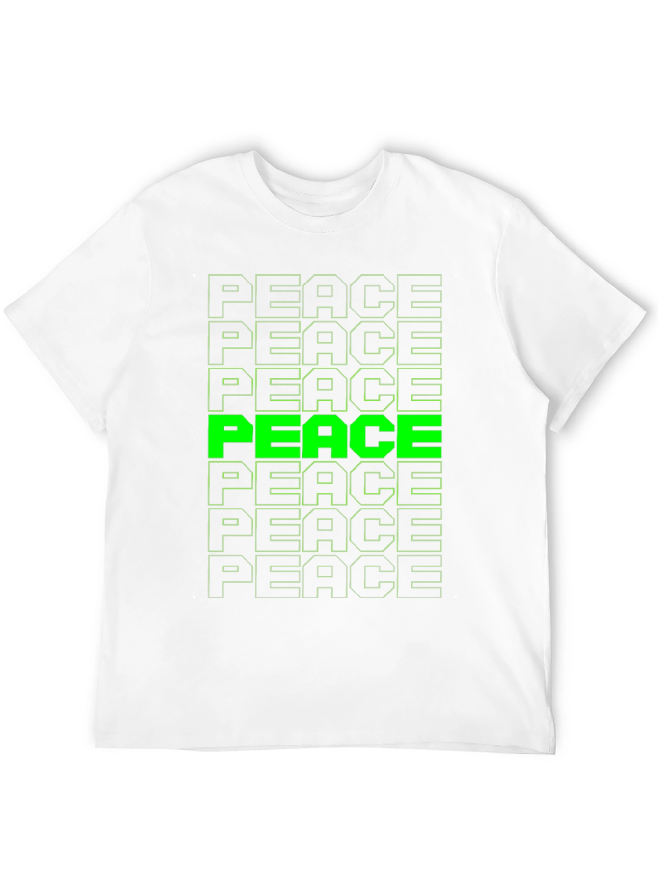 Peace T-Shirt - Green Graphic Tee