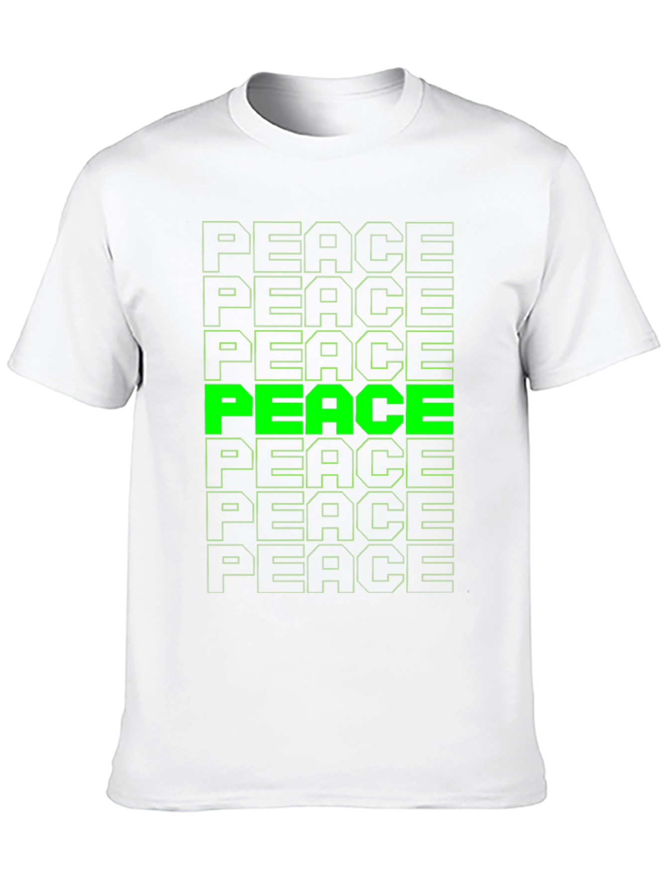 Peace T-Shirt - Green Graphic Tee