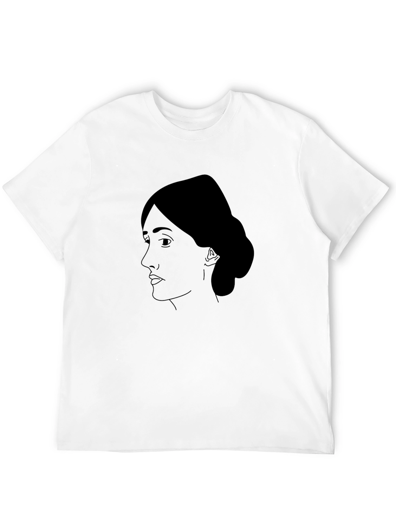 Virginia Woolf Portrait T-Shirt - Black