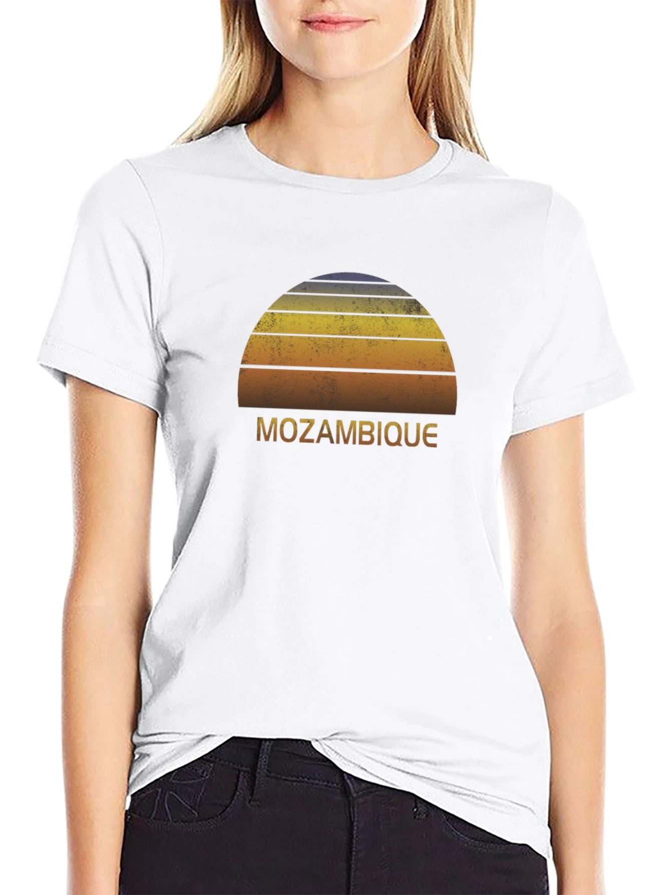 Mozambique Sunset T-Shirt - Retro Graphic Tee