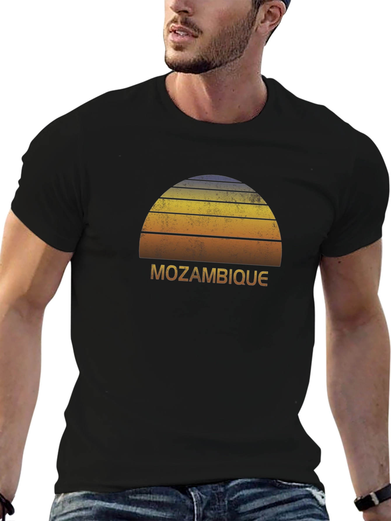 Mozambique Sunset T-Shirt - Retro Graphic Tee
