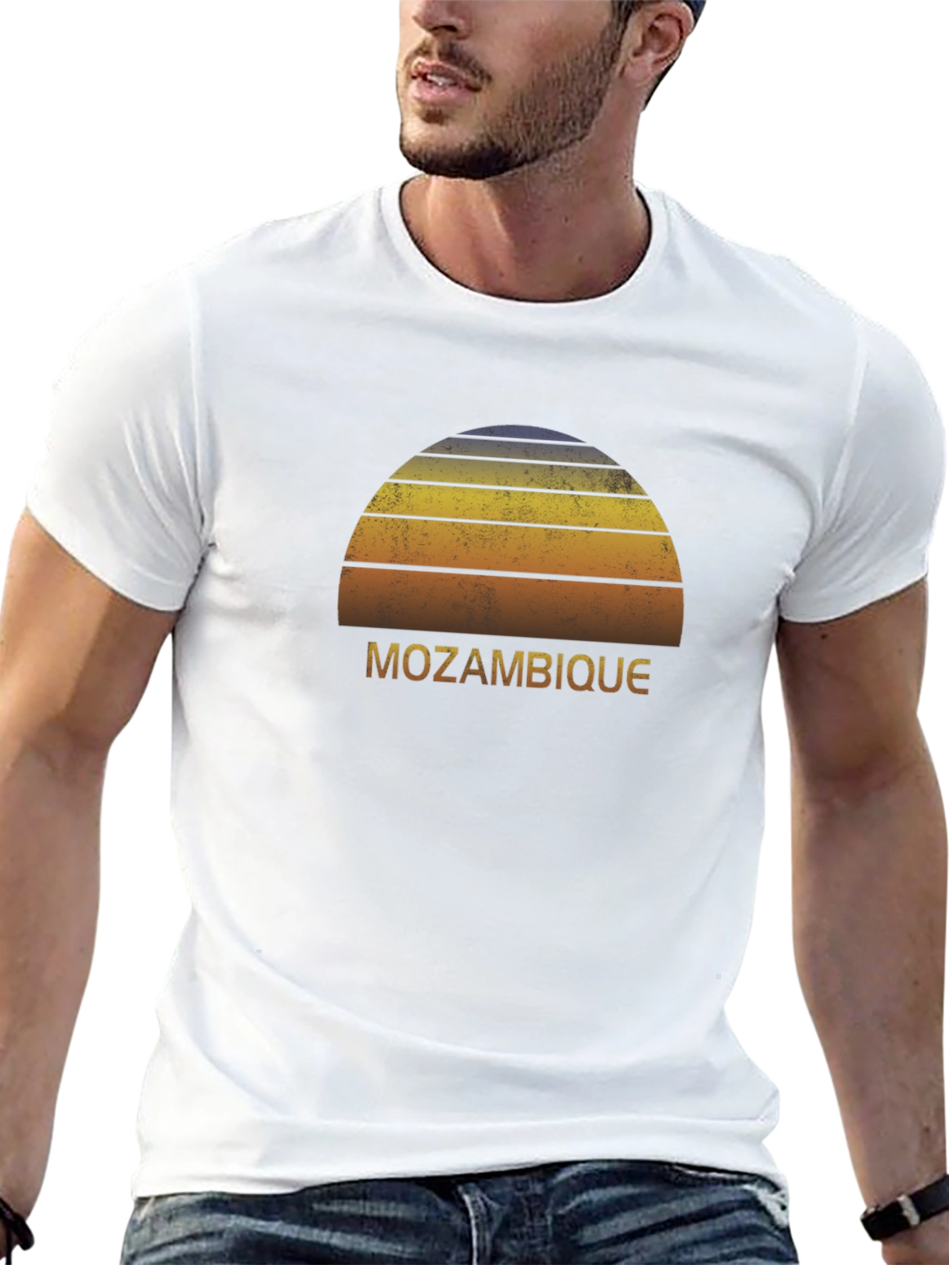 Mozambique Sunset T-Shirt - Retro Graphic Tee