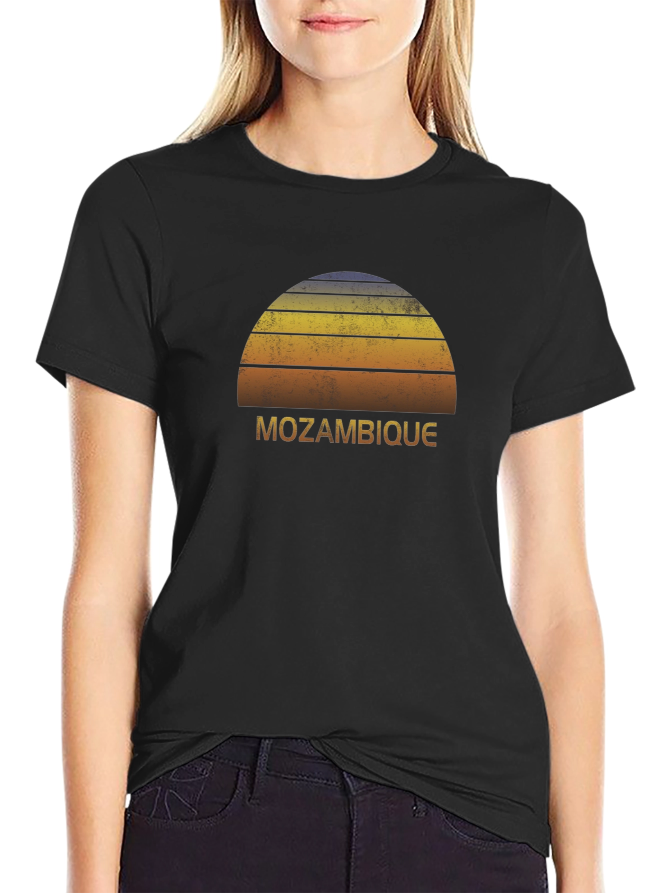 Mozambique Sunset T-Shirt - Retro Graphic Tee