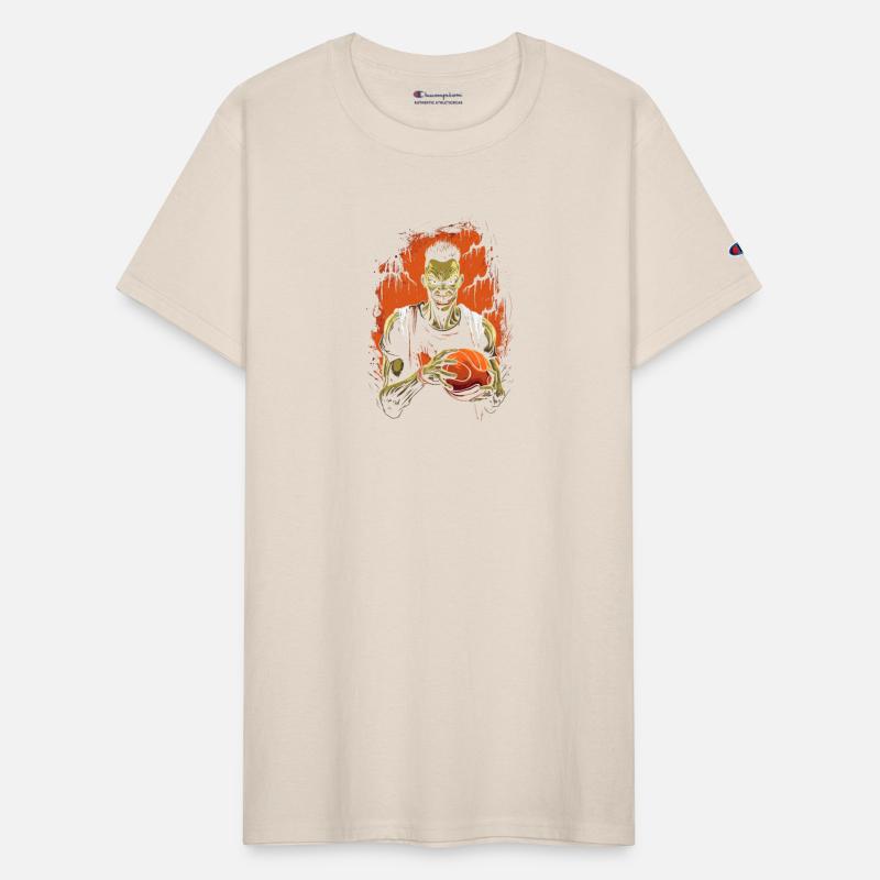 Zombie Basketball Player Dunker Tee Halloween