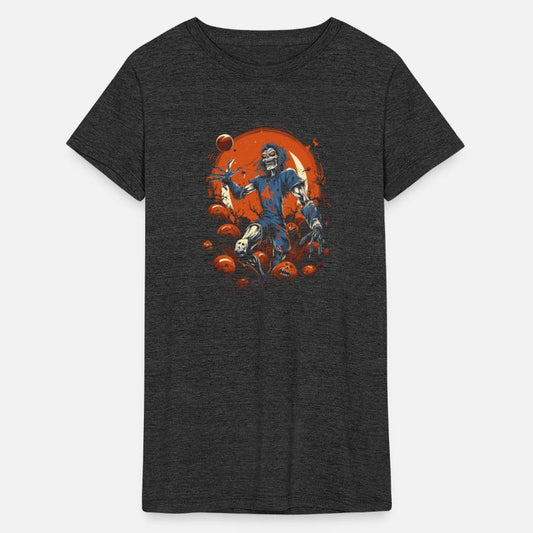 Zombie Basketball Player Dunker Tee Halloween
