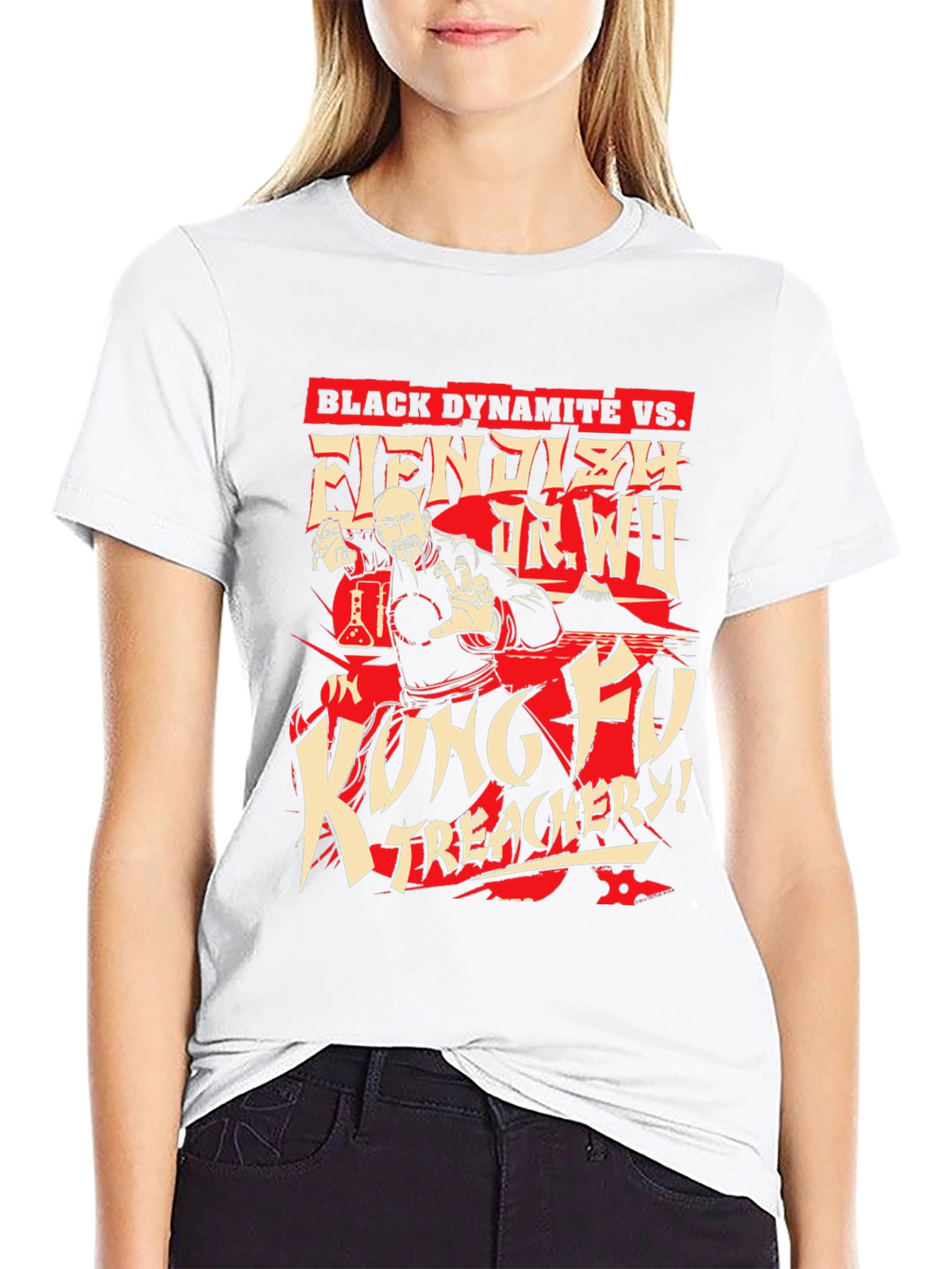 Black Dynamite vs. Fiendish Dr. Wu T-Shirt