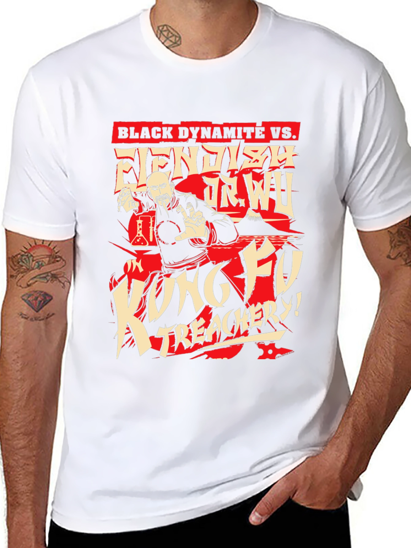 Black Dynamite vs. Fiendish Dr. Wu T-Shirt