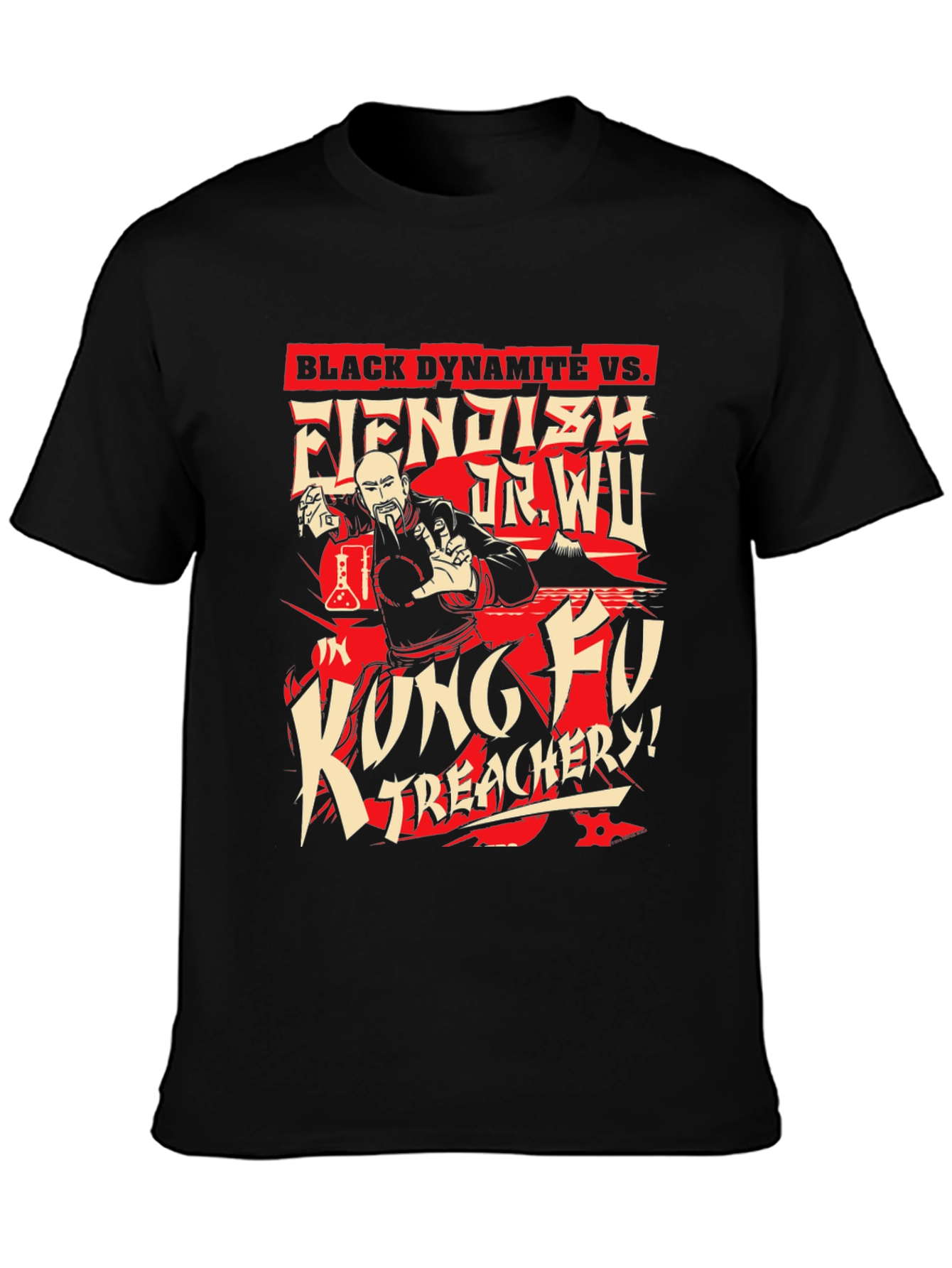Black Dynamite vs. Fiendish Dr. Wu T-Shirt